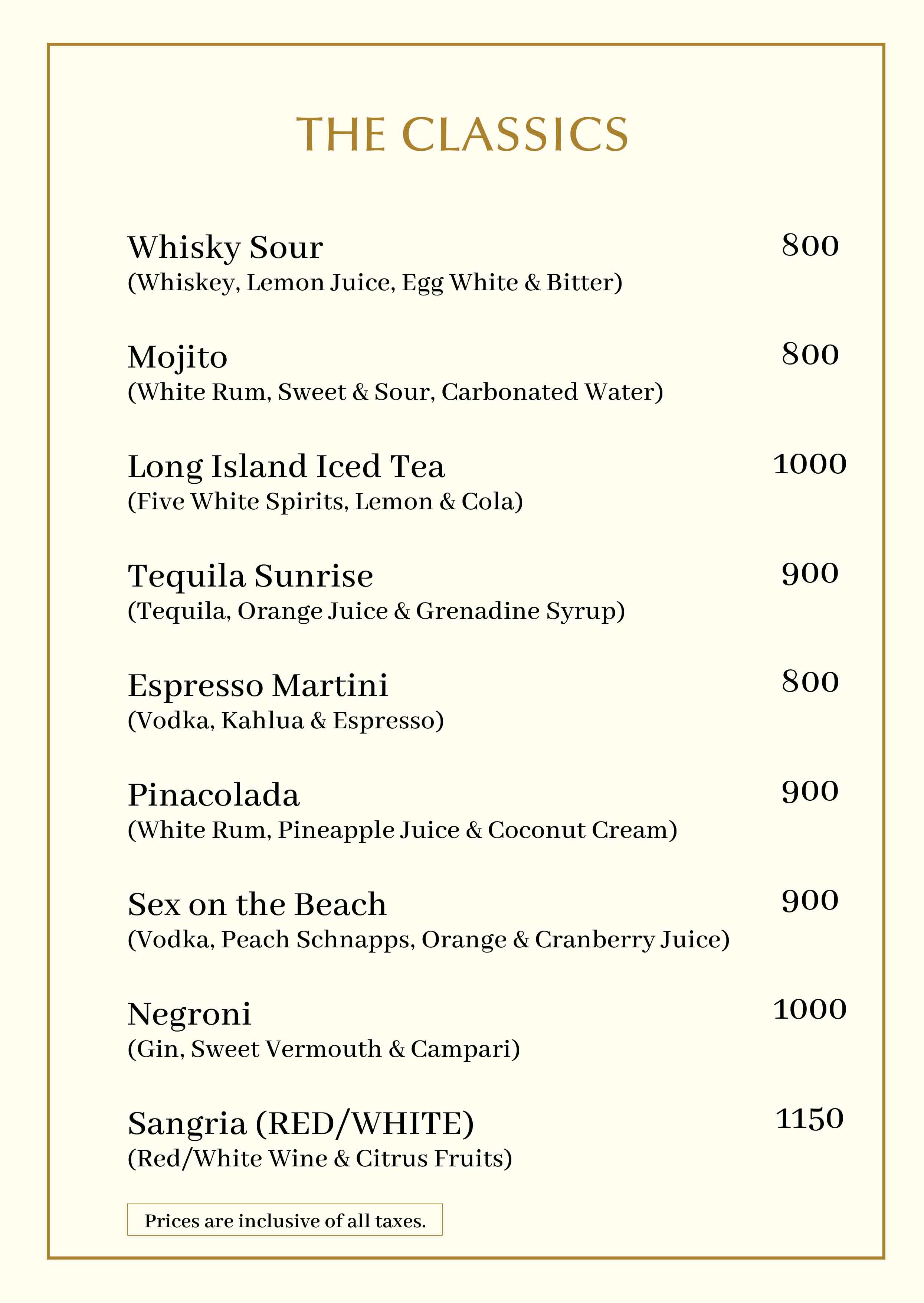 Whiskey Selection